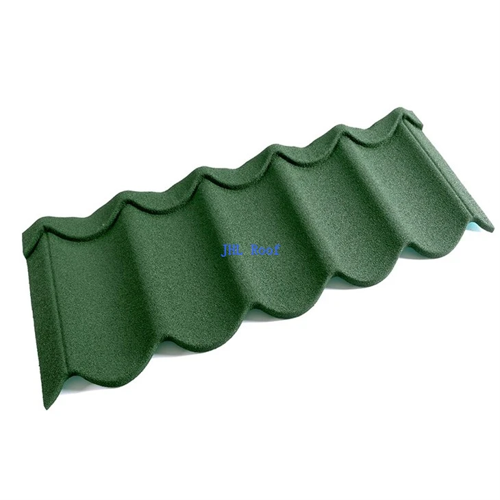 0.40mm Durable Stone Coated Metal Wave Tile