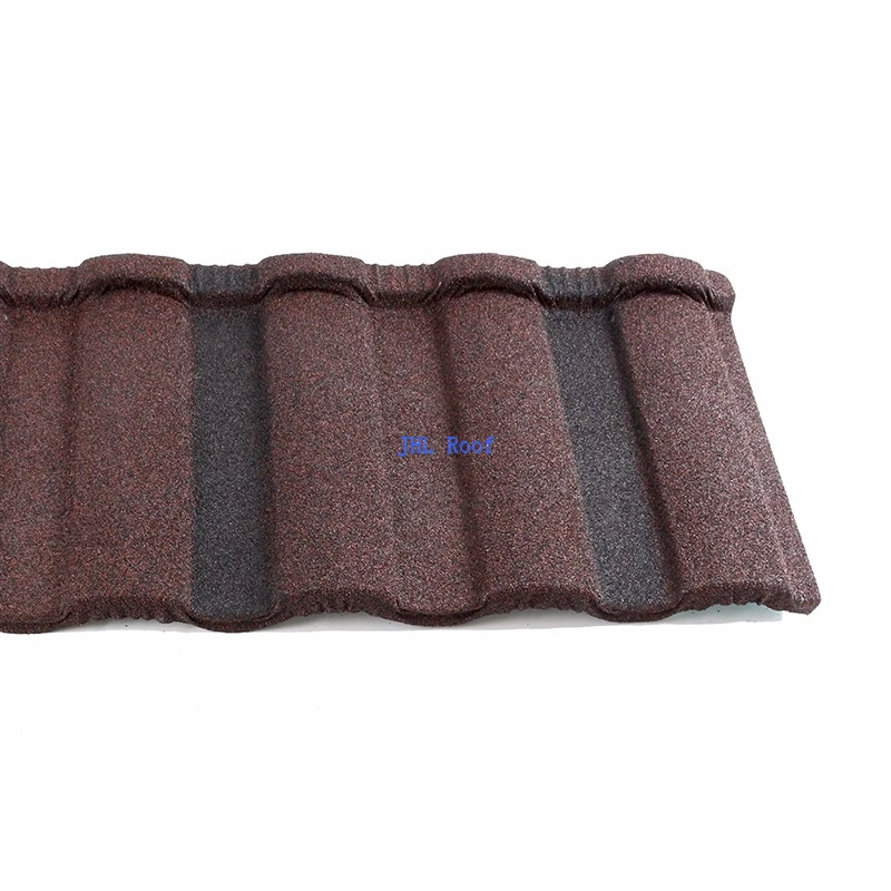 Popular 0.4mm Russia Stone Coated Metal Roof Tiles